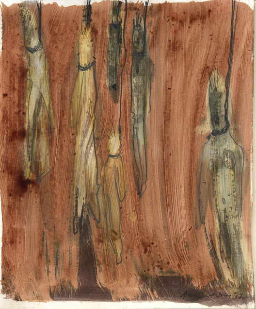 Aldaburu Ana 
aus "Los Muertos", 1994
Mischtechnik / Karton
22 x 20 cm