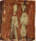 ALDABURU Ana 
aus "Los Muertos", 1994 
mixed media / cardboard 
 22 x 20 cm  
 
please click the image to enlarge