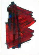 AVANZINI Marion 
"London", 2004 
oil, acrylic / paper 
 37 x 26 cm  
 
please click the image to enlarge