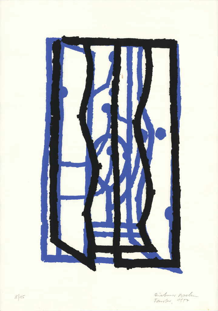 Brehm Dietmar 
"Fenster", 1997
serigrafía 2 colores
70 x 50 cm