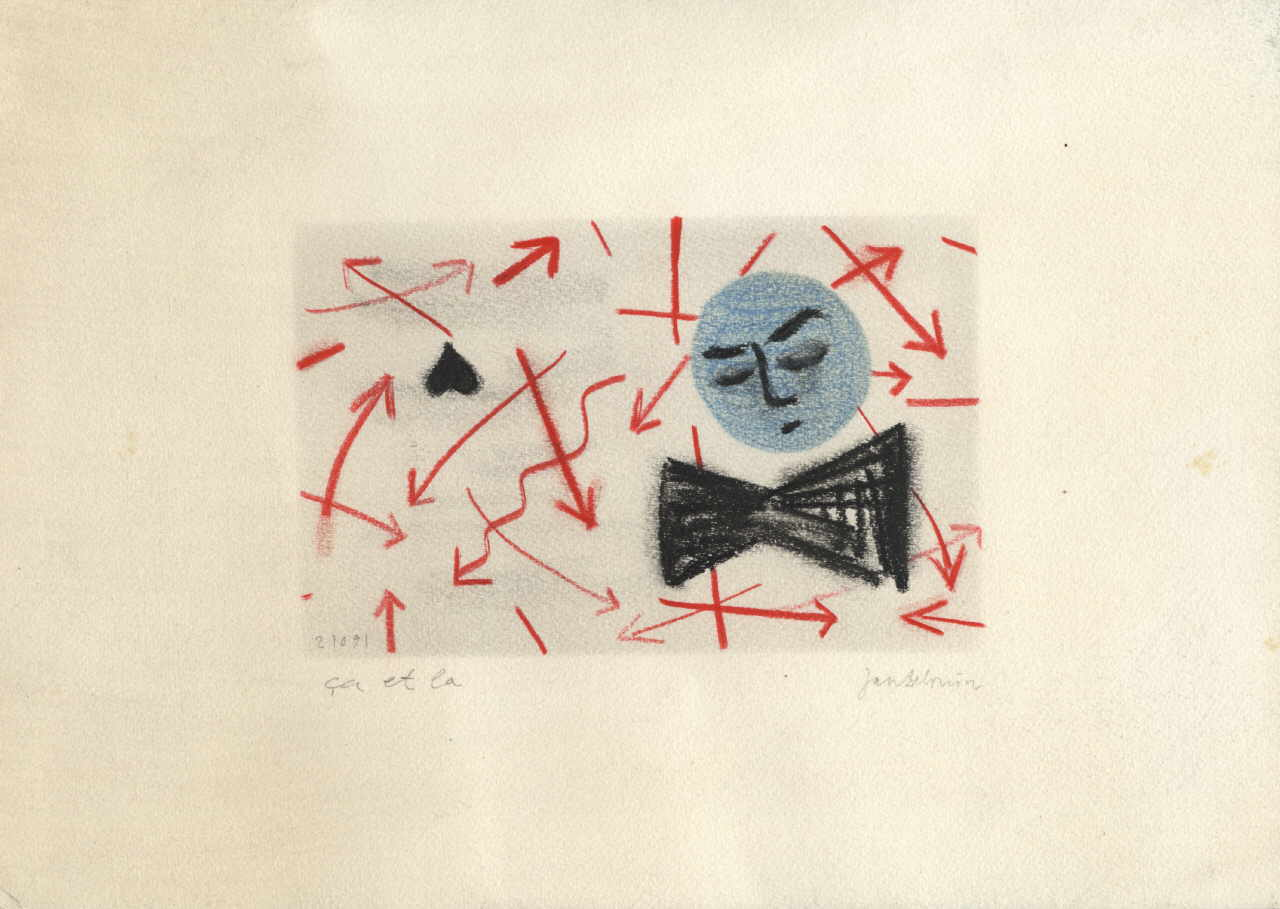 Bruin Jan de 
"ça et la.", 1991
lápiz, lápiz de color / papel
21 x 29 cm