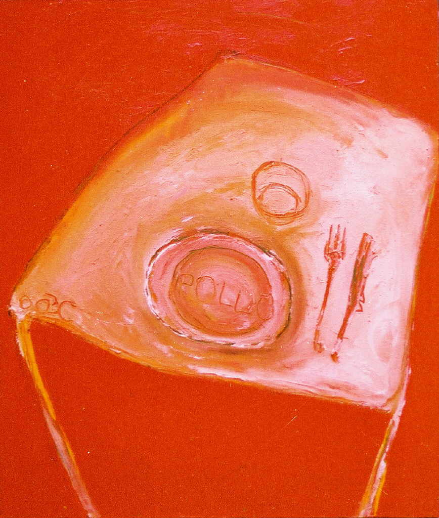 Castejón Brunilda 
"Pollo", 2000
Mischtechnik / Holz
70 x 60 cm