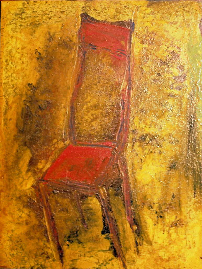 Castejón Brunilda 
"Kleine Variationen Stühle", 
Mischtechnik / Holz
40 x 30 cm