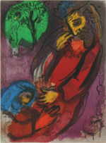 CHAGALL Marc 
"David und Absolon" aus "Die Bibel I", 1956 
lithography 
 33 x 26 cm  
 
please click the image to enlarge