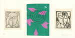 COIGNARD James 
"Triptichon", 2002 
2 drypoints, 1 pochoir / handmade paper 
 20 x 40 cm  
 
please click the image to enlarge
