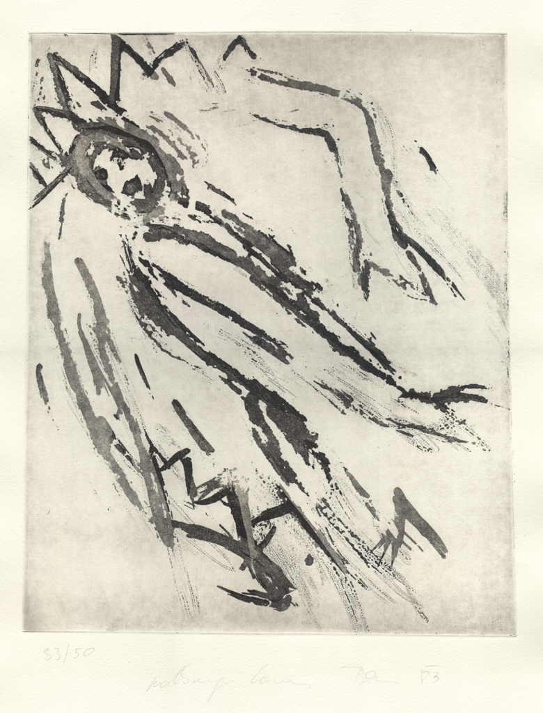 Corona Bless Notburga 
untitled, 1985
etching
Plattengröße 37 x 30 cm Papiergröße 39,8 x 53,5 cm