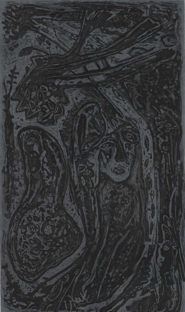 Damisch Gunter 
untitled, 1986
etching / colored paper
117 x 69 cm