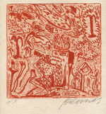 Damisch Gunter 
"Die Reise auf die Palmenkrone", 1982
portfolio with etchings
Plattengröße 20 x 17 cm Papiergröße 45 x 38,5 cmplease click the image to enlarge