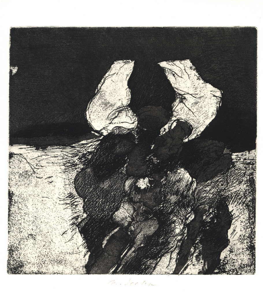 Decleva Mario 
"Oruda III", 1969
etching and aquatint on copper / paper Rives (signed)
Plattengröße 20 x 20 cm Blattgröße 23,9 x 21,7 cm