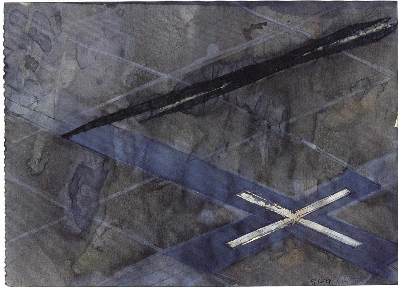 Felber Robert 
Ohne Titel, 1998
schwarze Tinte / Papier
17 x 24 cm