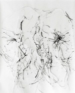 FRANKE Karin 
de la serie "Spuren", 2005 
técnica mixta / papel 
 150 x 100 cm  
 
chascar por favor la imagen para agrandar