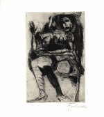 FROHNER Adolf 
"Sitzende Tänzerin", 1969 
Radierung und aguatinta auf Kupfer / Papier Rives (signiert) 
Plattengröße 18 x 11 cm Blattgröße 23,9 x 21,7 cm 
 
chascar por favor la imagen para agrandar