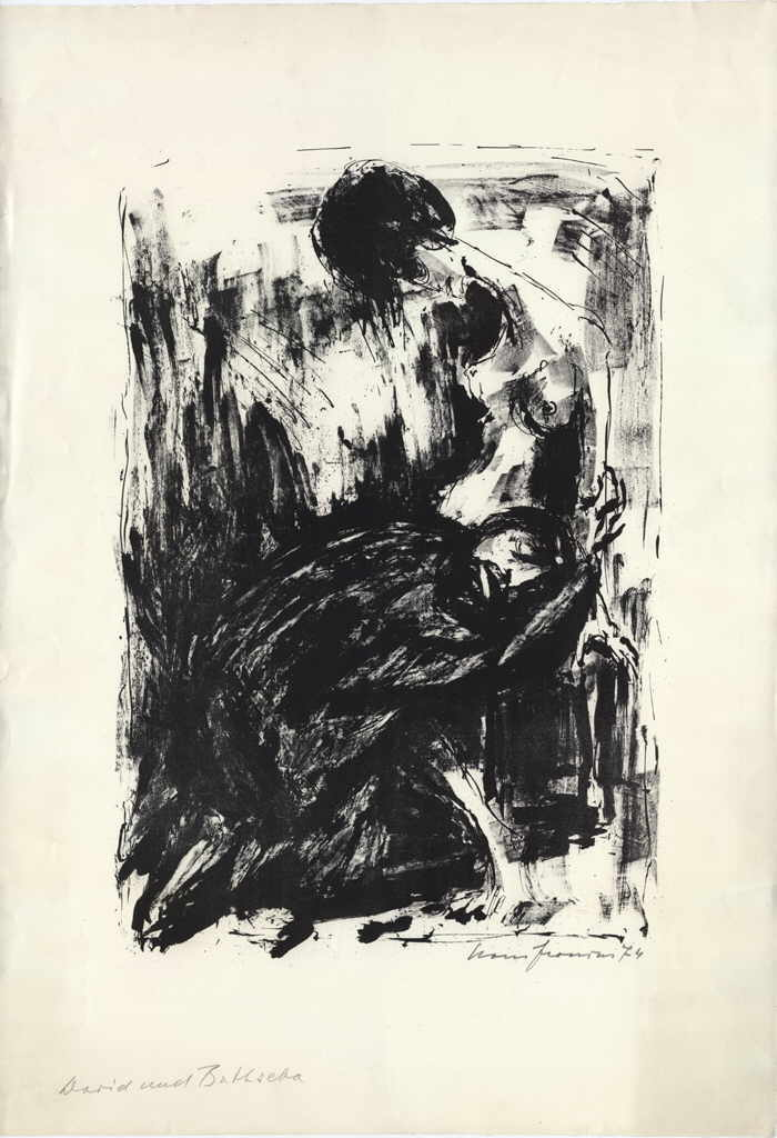 Fronius Hans 
"David und Bathseba", 1974
Lithographie
76 x 53 cm