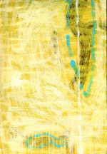 GRILL Gisela 
aus "Konzert der 510 Glückwunschkarten", 1996 
mixed media / handmade paper 
 21 x 14 cm  
 
please click the image to enlarge