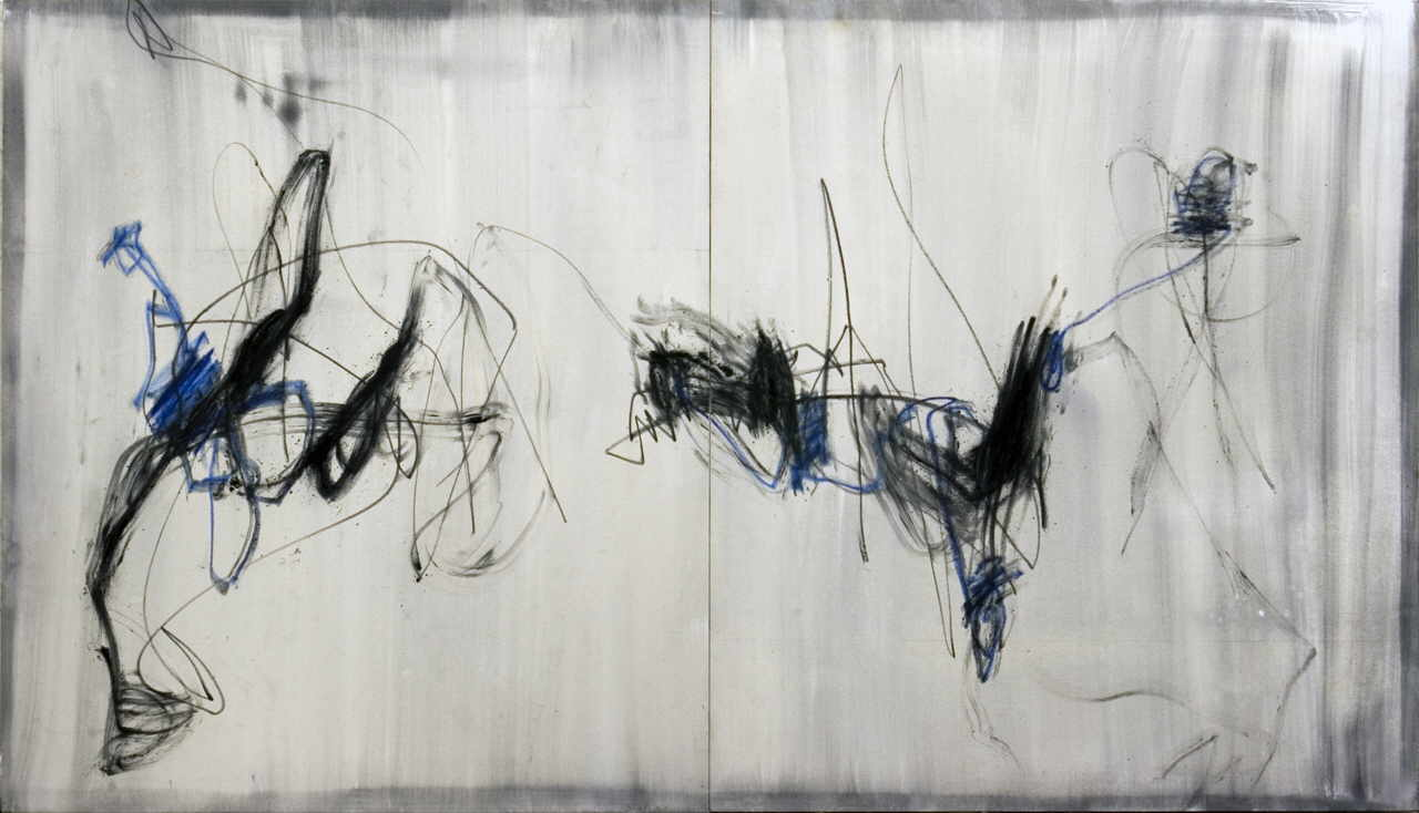 Hohenberger Udo 
untitled, 2005
mixed media / canvas
150 x 260 cm (2 tlg.)
