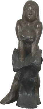 HRDLICKA Alfred 
Striptease 
bronze painted (25/55) (25 / 55) 
 36 x 13 x 13 cm  
 
please click the image to enlarge
