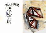KABAS Robert 
aus "Konzert der 510 Glückwunschkarten", 1996 
mixed media / handmade paper 
2 * 21 x 14 cm  
 
please click the image to enlarge
