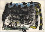 KADEN Siegfried 
aus Serie "Heidelberg", 1982 
mixed media / paper 
 38 x 54 cm  
 
please click the image to enlarge