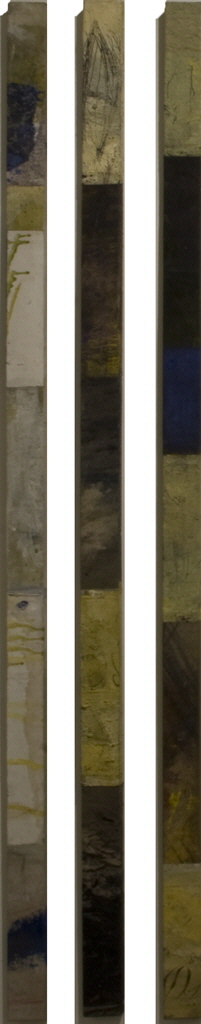 Keber Britta 
"Mikado", 2008
Mischtechnik / Holz
3* 145 x 5 x 2 cm