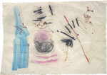 KERSCHBAUMER Martha C. 
aus dem Zyklus "Torso", 2004 
Feder india ink, gouache / paper 
 60 x 85 cm  
 
please click the image to enlarge