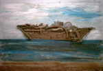 MANOLIS Vangelis 
untitled, 2002 
oil, Sand, Assemblage / Canvas 
 90 x 130 cm  
 
please click the image to enlarge