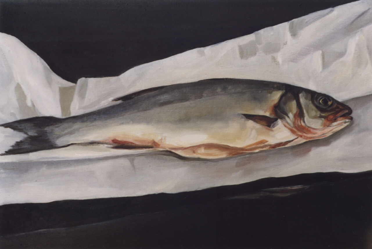 Mehl Ingeburg 
"Fisch", 1998
oil / canvas
40 x 60 cm