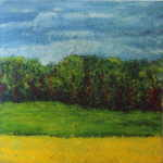 MELICHAR Ferdinand 
"Landschaft", 2000 
oil / canvas 
 150 x 150 cm  
 
please click the image to enlarge