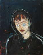 MELICHAR Ferdinand 
"Armes Mädchen", 2002 
oil / canvas 
 100 x 78 cm  
 
please click the image to enlarge