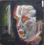MELICHAR Ferdinand 
"Rudi", 2004 
oil / canvas 
 100 x 100 cm  
 
please click the image to enlarge