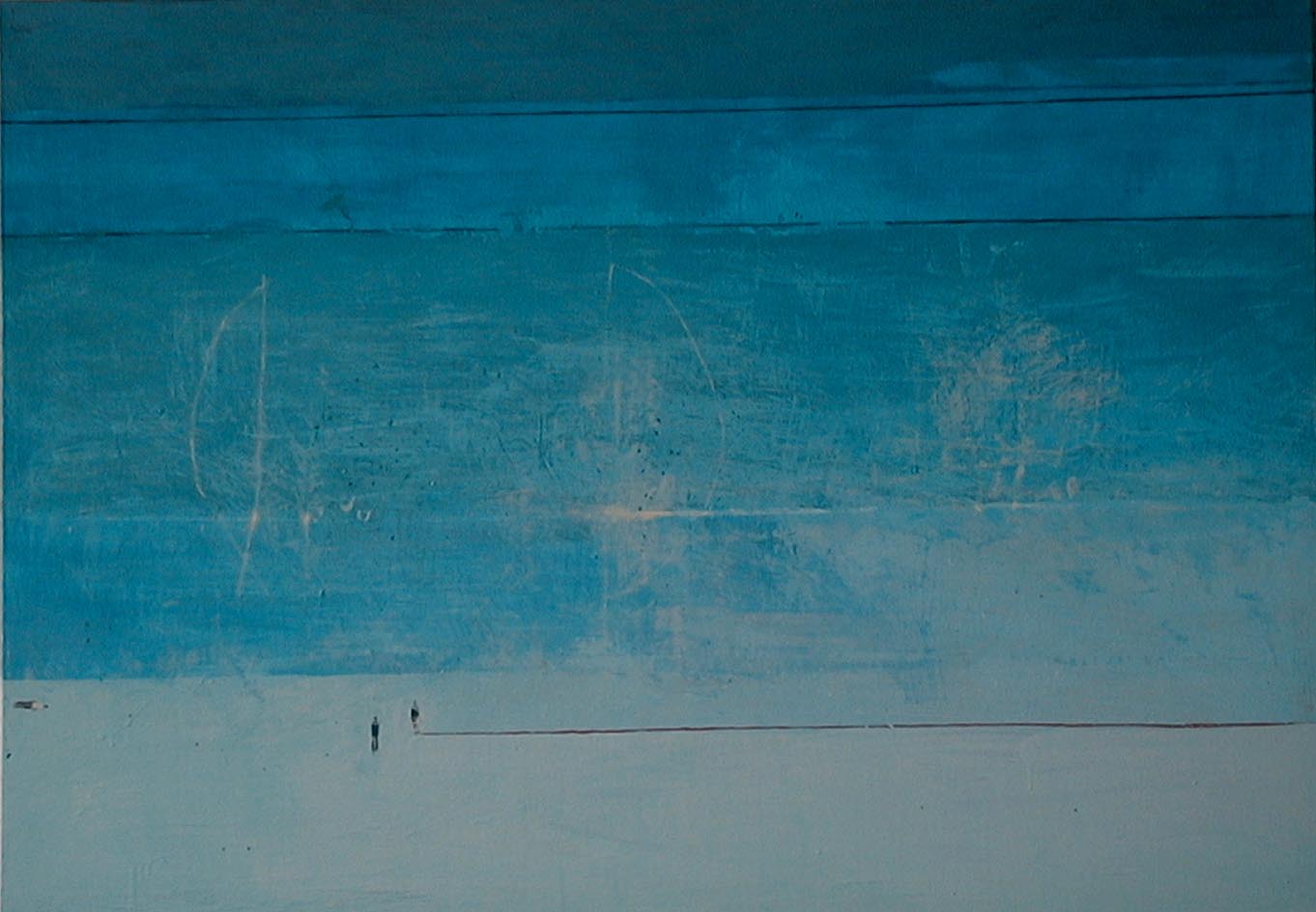 Mendrek Pawel 
"Life of the Horizon 12 Uhr", 2002
Acryl / Leinwand
100 x 140 cm