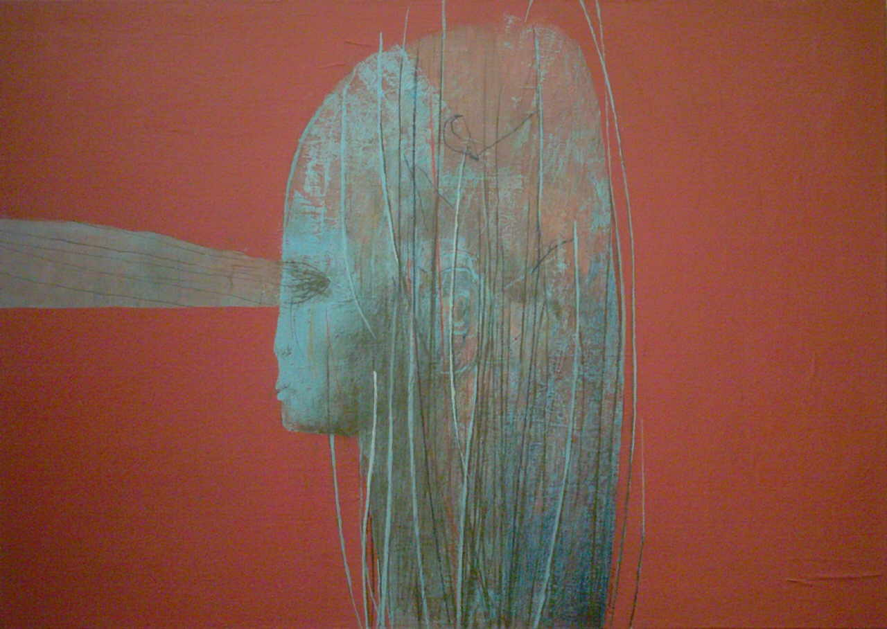 Mendrek Pawel 
"Look at me", 2002
Öl / Leinwand
70 x 100 cm