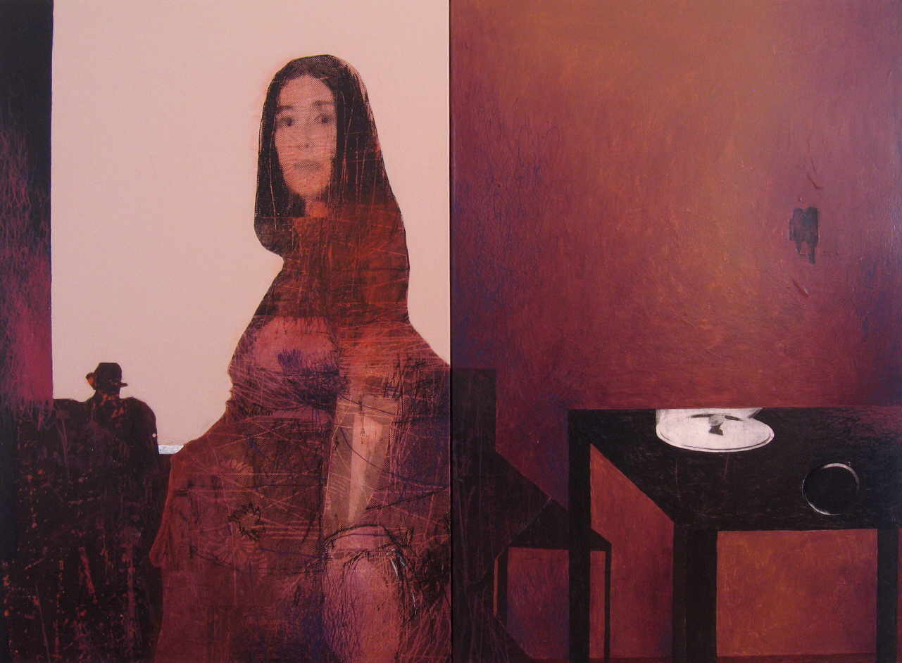 Mendrek Pawel 
"Scarlett", 2005
Öl / Leinwand
140 x 190 cm (2 teilig)