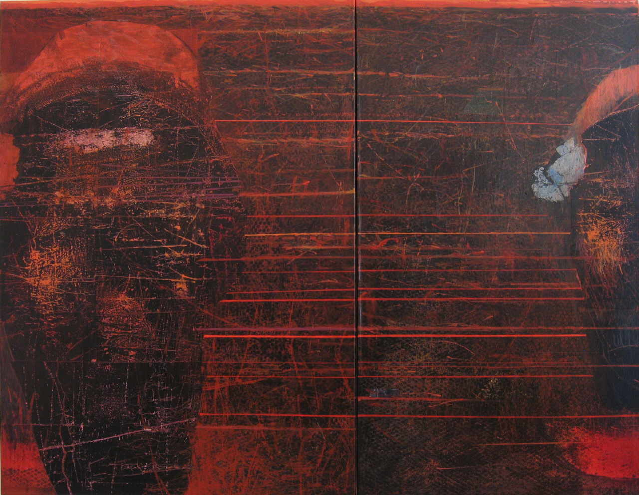 Mendrek Pawel 
"Moments", 2005
Öl / Leinwand
140 x 170 cm (2 teilig)