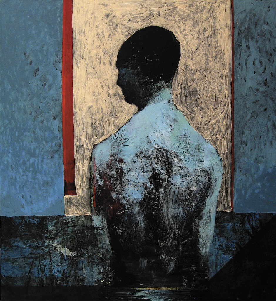 Mendrek Pawel 
"waiting process", 2005
mixed media / canvas
120 x 110 cm