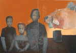 MENDREK Pawel 
"The fish knows everything", 2002 
oleo / tela 
 140 x 200 cm (2 teilig) 
 
chascar por favor la imagen para agrandar