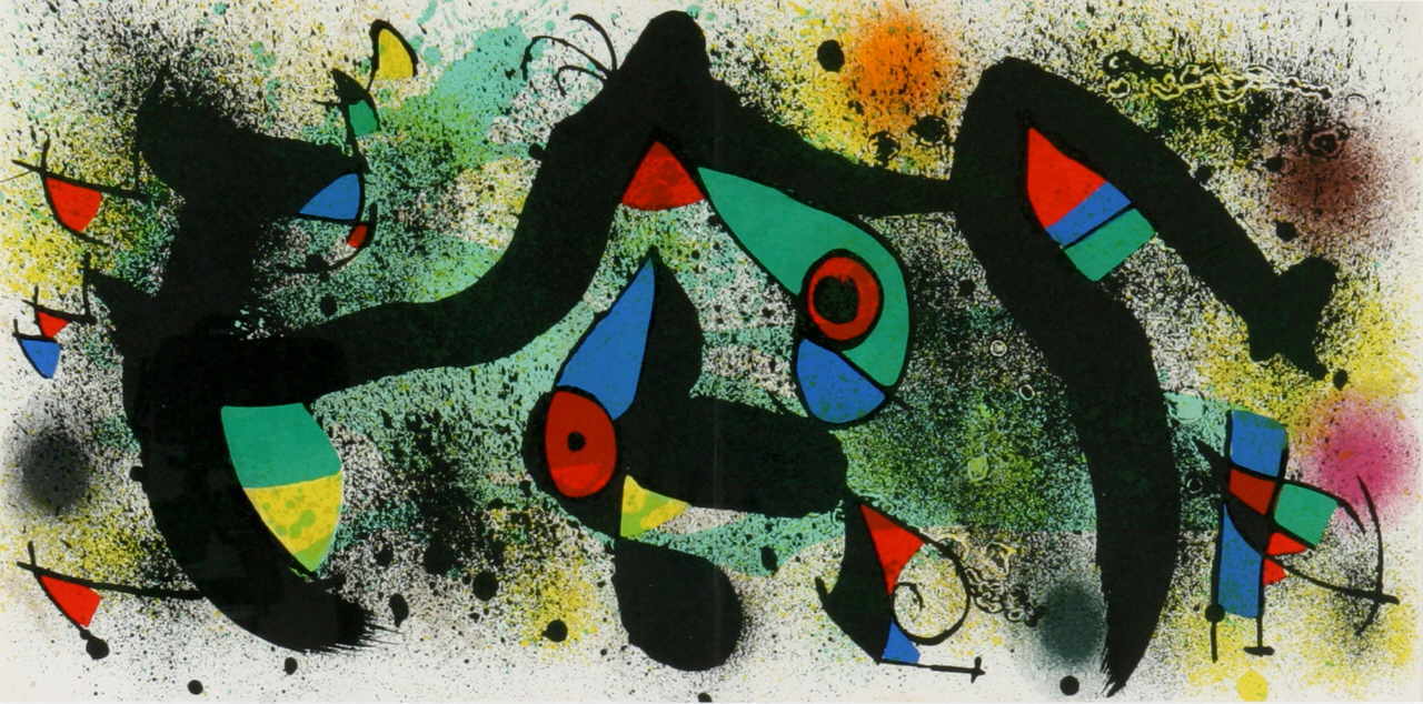 Miró Joan 
Ohne Titel, 
Lithographie
28 x 56 cm