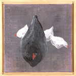 MOSBACHER Alois 
"Hühnerbild", 1996 
oil / canvas 
 35 x 35 cm  
 
please click the image to enlarge