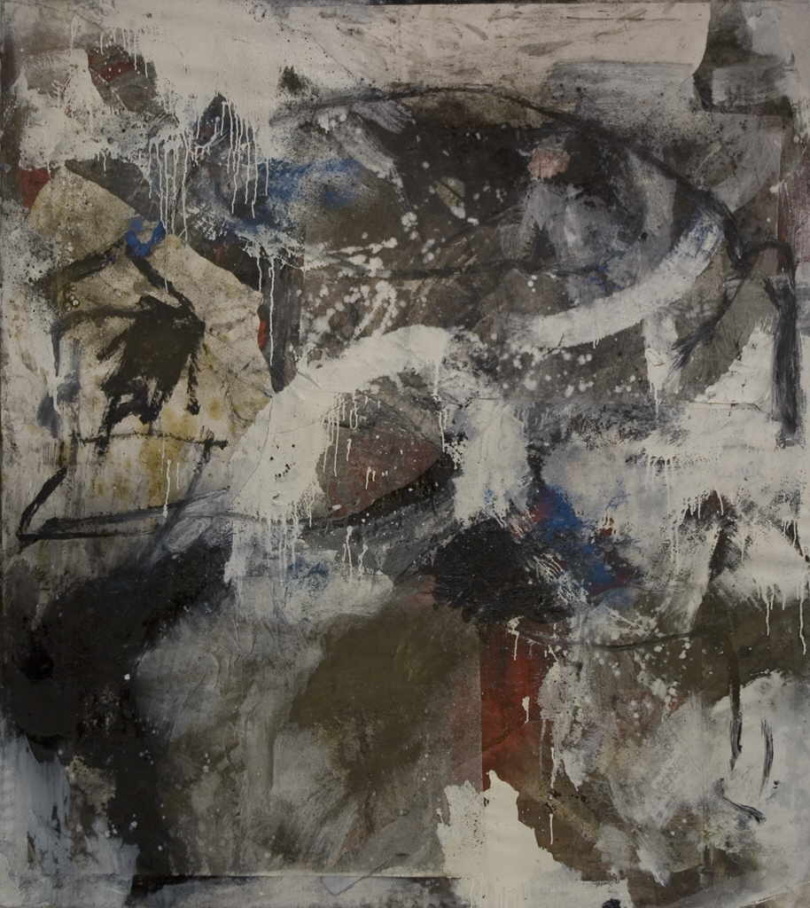 Netusil Alexander 
untitled, 2005
mixed media, collage / canvas
180 x 160 cm