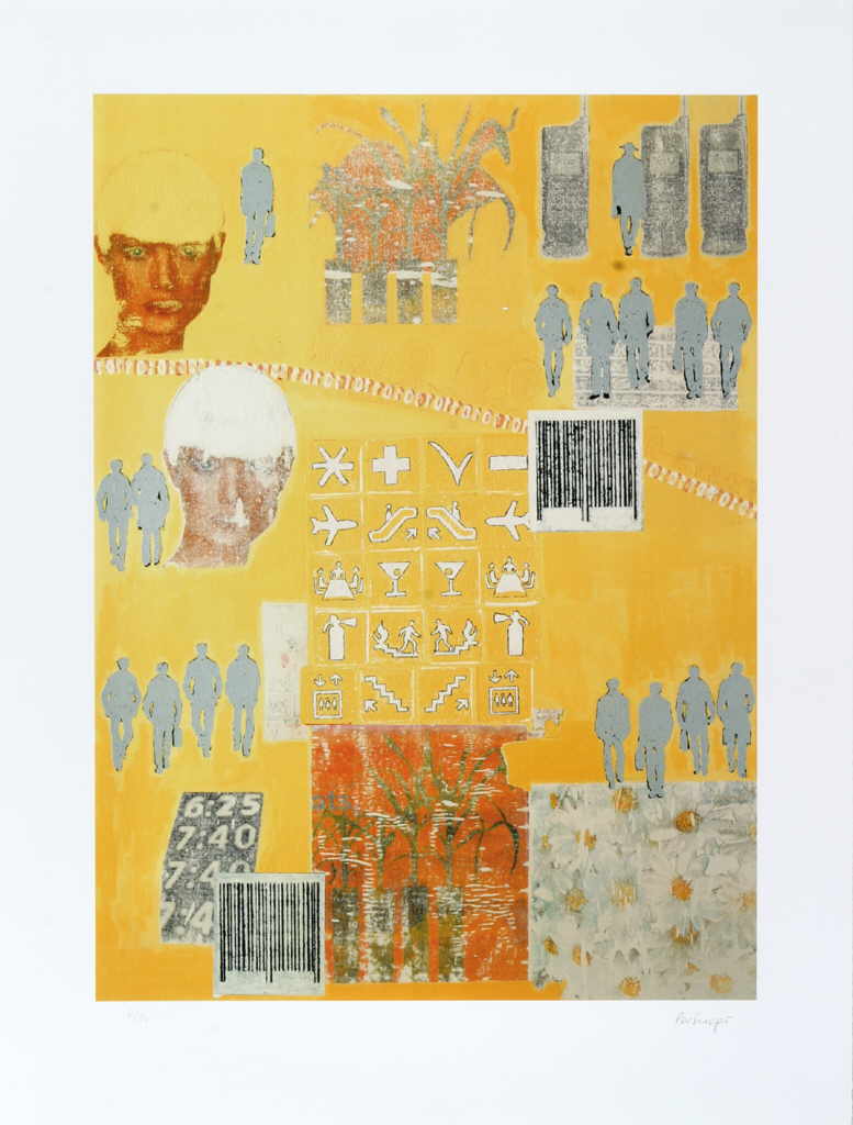 PerSinger  
"Piktogramm", 1999
serigraf�a
tama�o de la plancha 75 x 55 cm tama�o de la hoja 94 x 71 cm