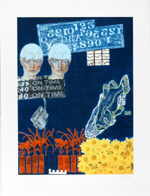 PERSINGER  
"Fish and Charts", 1999 
serigrafía (6 / 90) 
Plattengröße 75 x 55 cm Papiergröße 94 x 71 cm 
 
chascar por favor la imagen para agrandar