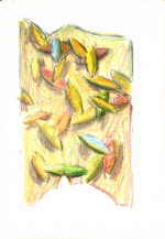 RAUSCH Christian 
aus "Konzert der 510 Glückwunschkarten", 1996 
mixed media / handmade paper 
 21 x 14 cm  
 
please click the image to enlarge