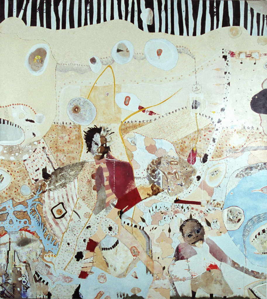 Rausch Kevin A. 
"Diabolo delüxe", 2003
Mischtechnik / Leinwand
200 x 180 cm