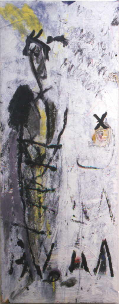 Renard Emmanuelle 
Ohne Titel, 1987
Mischtechnik / Leinwand
115 x 48 cm
