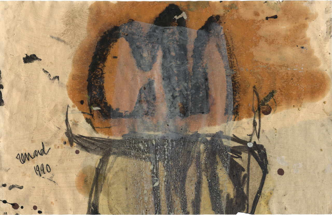 Renard Emmanuelle 
untitled, 1990
mixed media / paper
32 x 50 cm