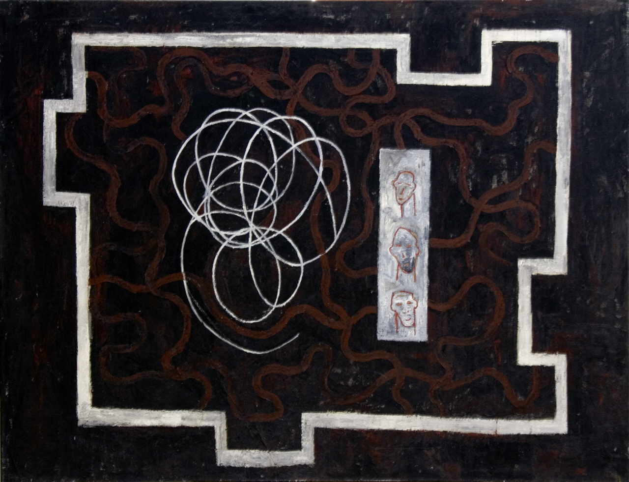 Sapere Horacio 
"Orbita", 1990
Mischtechnik / Leinwand
150 x 200 cm