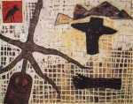 SAPERE Horacio 
"Dinge um den Poeten", 1987 
Oleo, collage / Tela 
 195 x 250 cm  
 
chascar por favor la imagen para agrandar