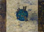 SAPERE Horacio 
"En el fondo de la orbita", 1989 
mixed media / canvas 
 195 x 278 cm  
 
please click the image to enlarge