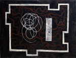 SAPERE Horacio 
"Orbita", 1990 
mixed media / canvas 
 150 x 200 cm  
 
please click the image to enlarge