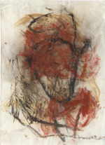 SCHATZ Hubert 
de la serie "Feuergeister", 1987 
carbón,tiza roja, Feuer / papel 
 57 x 41 cm  
 
chascar por favor la imagen para agrandar
