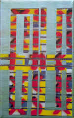SCHIRMER Christoph 
"Rinks", 2000 
Lack / Tela 
 40 x 25 cm  
 
chascar por favor la imagen para agrandar
